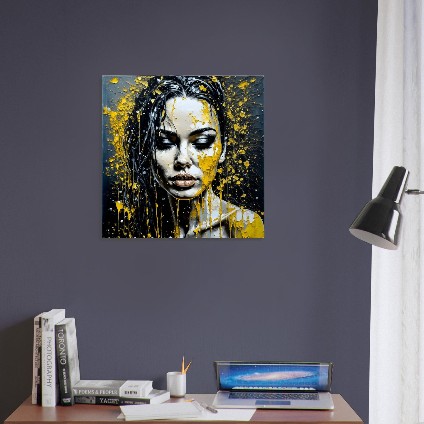 Female Portrait Theme, Printed Wall Art, Expressions C, Foam Backing, Perfect Gift.