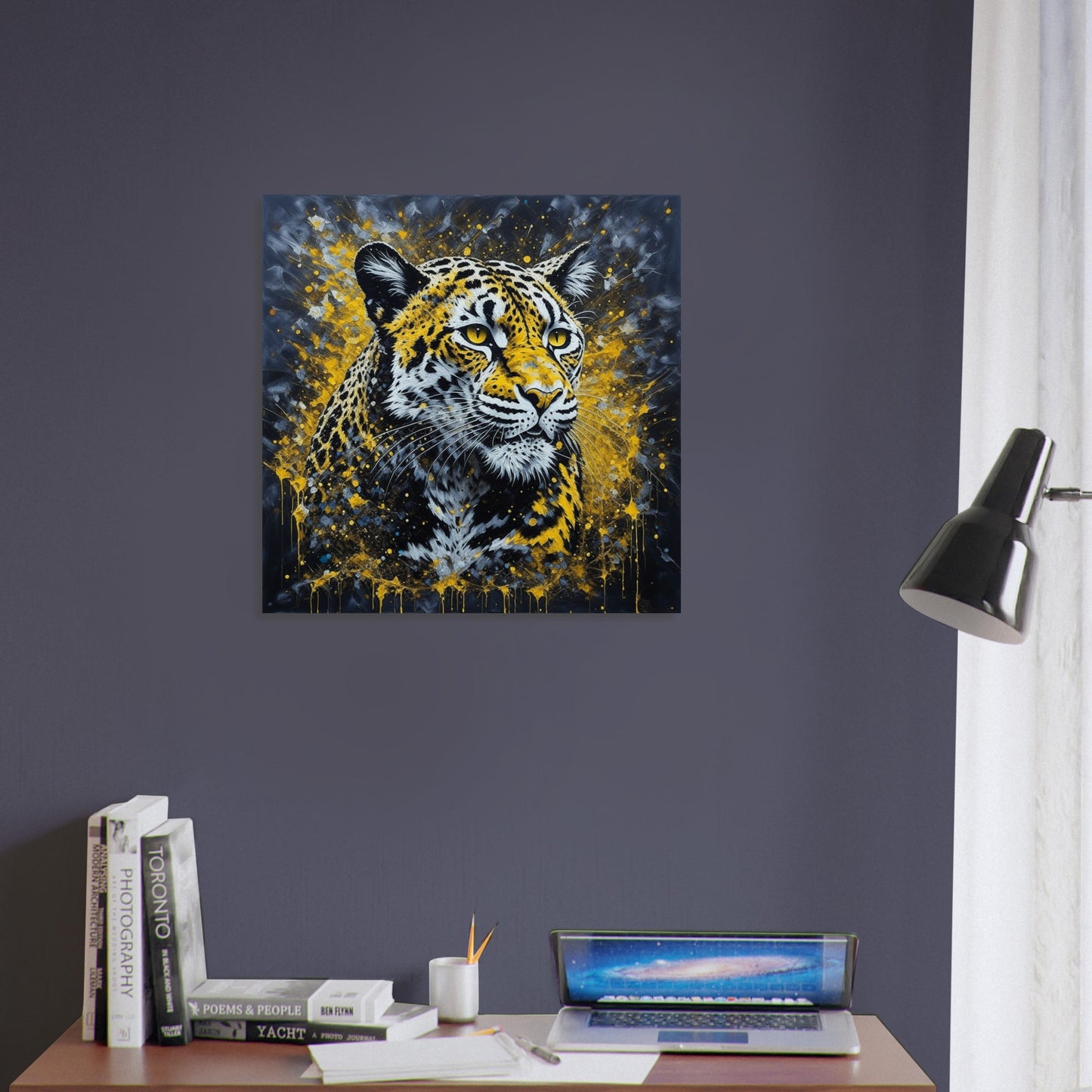 Nature Theme, Printed Wall Art, Leopard, Foam Backing, Perfect Gift.