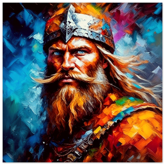 Viking Theme, Printed Wall Art, Chieftan, Foam Backing, Perfect Gift